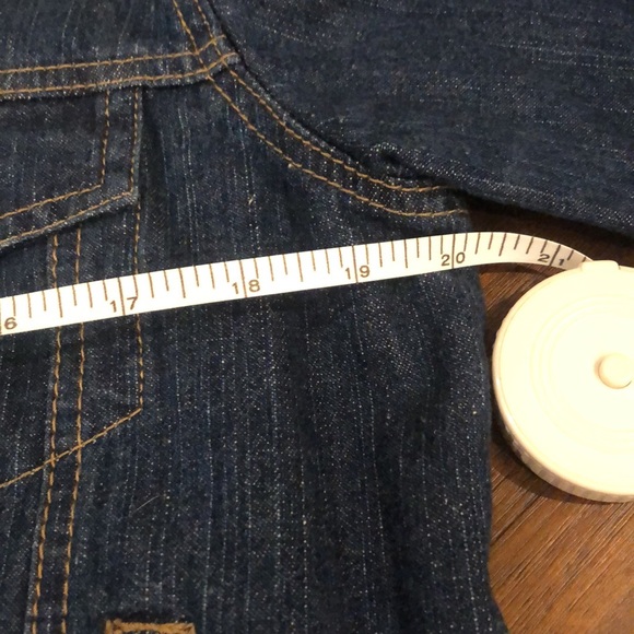 NWOT Jean jacket with aqua fur - Picture 5 of 6